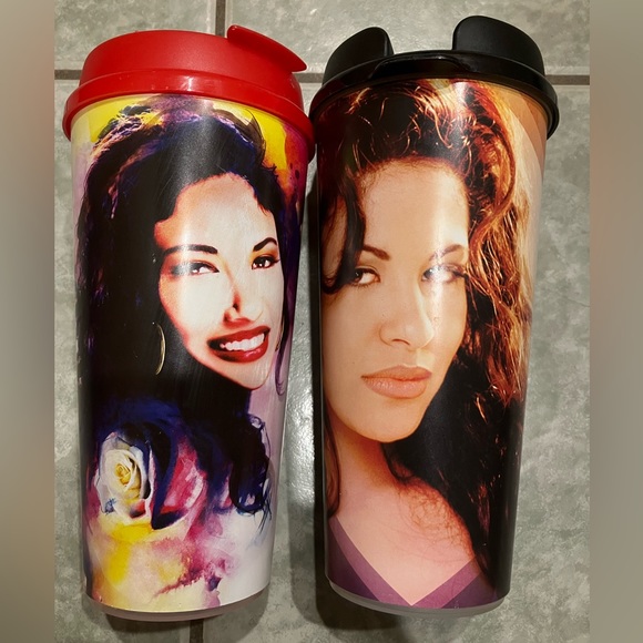 Selena fiesta del flor Cups thermos drinking containers music - Picture 1 of 2